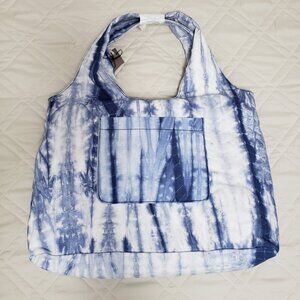 J. Jill NWT Blue White Satchel Tote Shoulder Bag